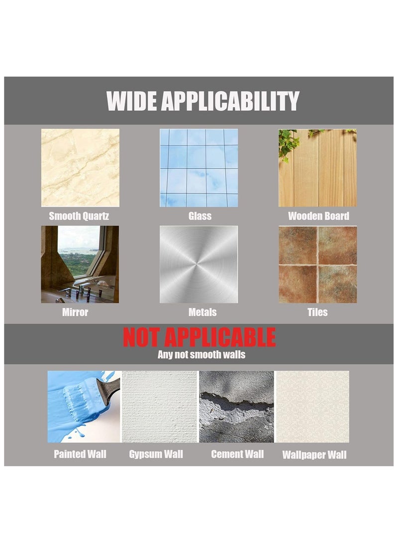 بيوينتي رفوف حمام لاصقة سوداء بدون حفر - عبوتان - Image 5