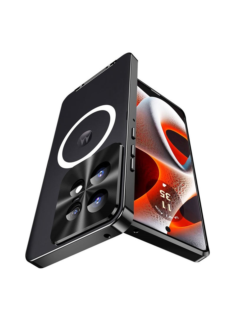 general Compatible with Motorola Edge 50 Pro Case, Metallic Magnetic Matte Backplate, Motorola Edge 50 Pro Case