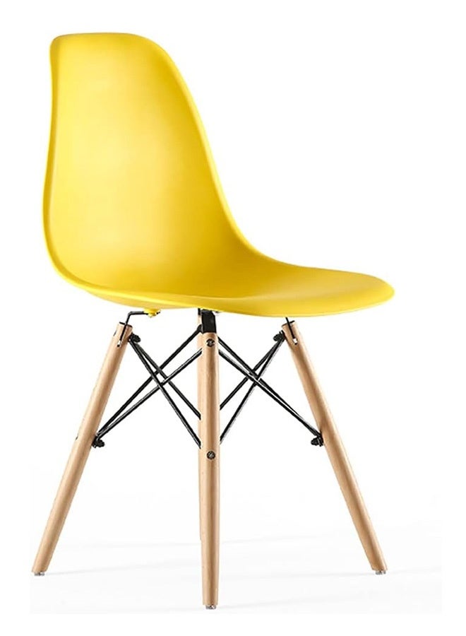 Generic Eames Style Chair with Walnut Wood Legs Eiffel Dining Room Chair - Lounge Chair Without Arms Chair  - Image 1