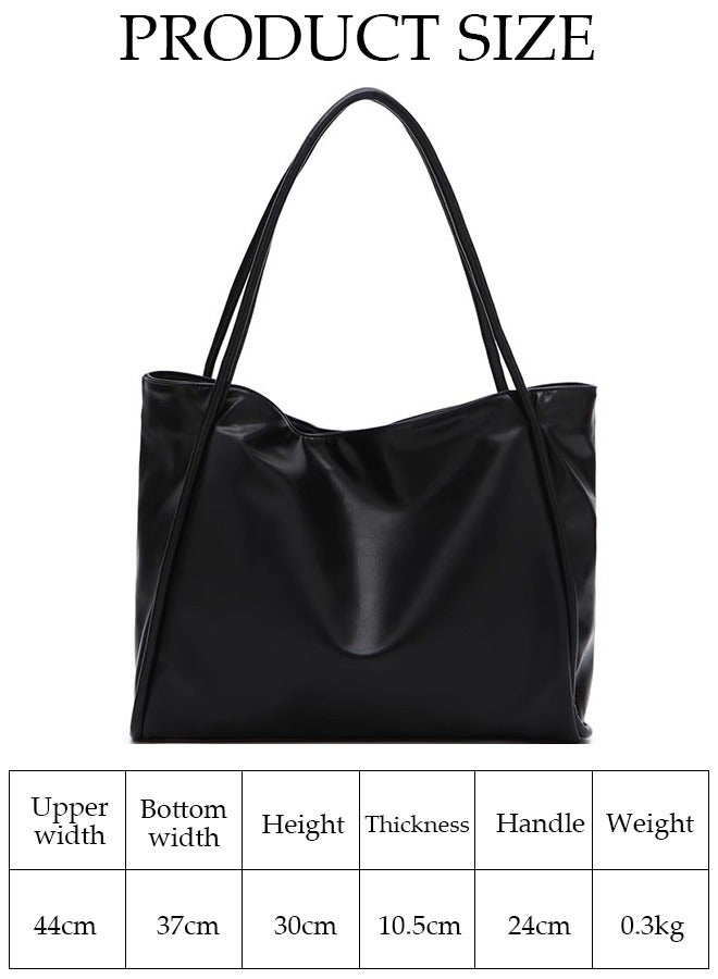 DUNISO Women's Shoulder Tote Bag Faux Leather Handbag for Women Large Capacity Messenger Fashionable Travel Shoulder Bag for Ladies Girls College Students - Image 4