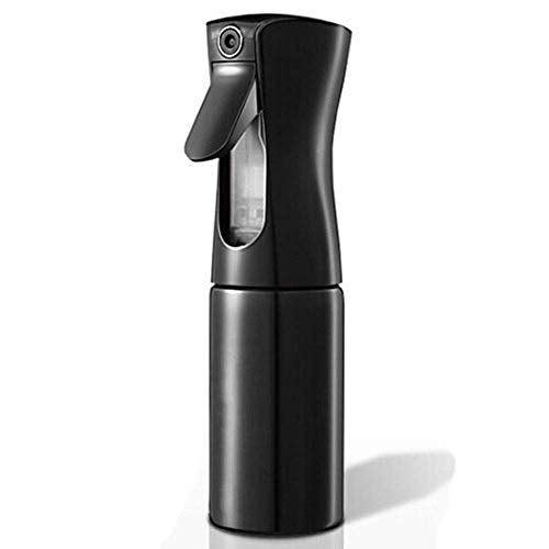 DENSITY COLLECTION Hair Spray Bottle,Suream 160ml Black Continuous Fine Mist Spray Mister for Curly Hair,Plastic Refillable Water Houseplant Sprayer for Salon Use,Planting,Gardening,Ironing - Image 1