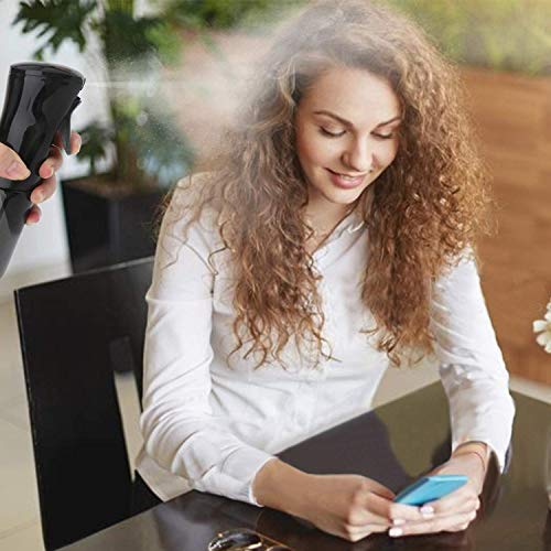 DENSITY COLLECTION Hair Spray Bottle,Suream 160ml Black Continuous Fine Mist Spray Mister for Curly Hair,Plastic Refillable Water Houseplant Sprayer for Salon Use,Planting,Gardening,Ironing - Image 2
