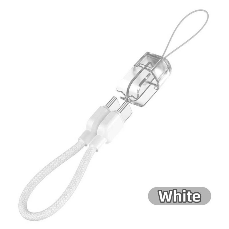 White Compact Type C to Type C Cable 14cm Quick Charge Data Transfer - Image 4