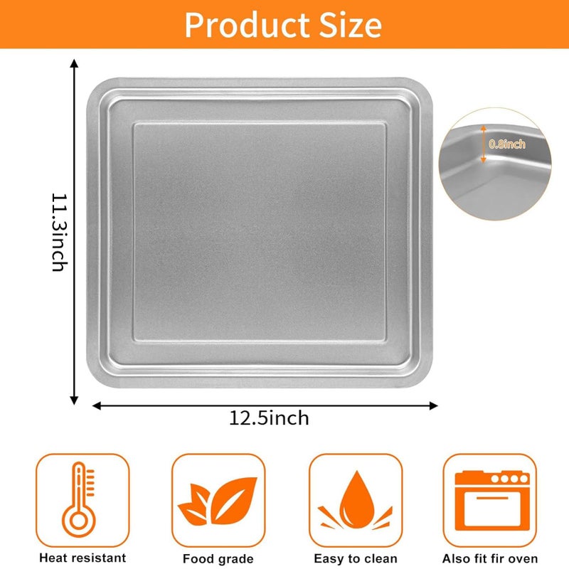 GWY Air Fryer Tray for Emeril Lagasse 26 QT Extra Large Air Fryer, 12.5''Ã—11.3'' Steel Air Fryer Accessories Grill Pan Grill Plate Crisper Plate Replacement Parts Rack - Image 2