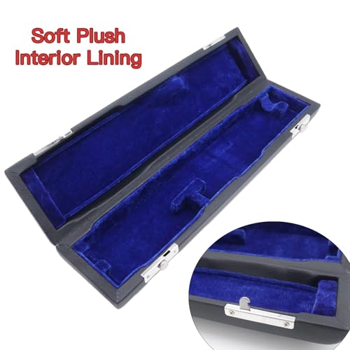Cheerock 16 Hole C Flute Case, Portable PU Leather Hard Shell Flute Box, Protective Storage Case Cover for 16 Hole Flute, Ideal Gift for Beginner Students, Flute Players and Musicians - Image 5