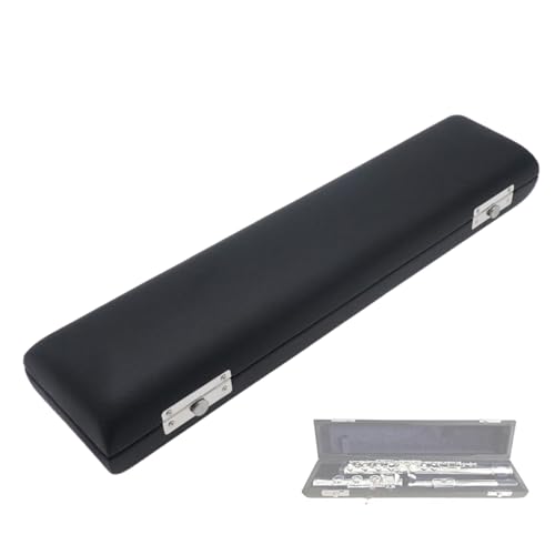 Cheerock 16 Hole C Flute Case, Portable PU Leather Hard Shell Flute Box, Protective Storage Case Cover for 16 Hole Flute, Ideal Gift for Beginner Students, Flute Players and Musicians - Image 1
