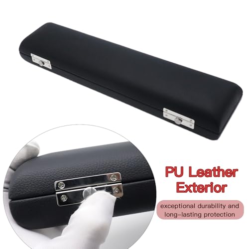 Cheerock 16 Hole C Flute Case, Portable PU Leather Hard Shell Flute Box, Protective Storage Case Cover for 16 Hole Flute, Ideal Gift for Beginner Students, Flute Players and Musicians - Image 4