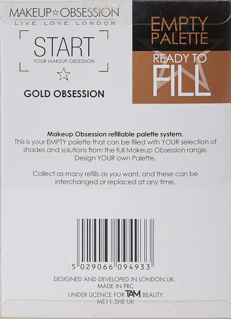 Makeup Obsession Palette Medium Luxe Gold 16g - Image 3