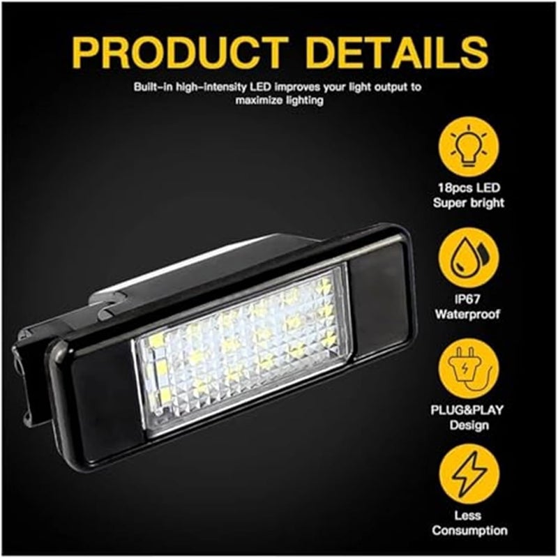 Wivplex 2pcs License Plate Light for Citroen - Image 4