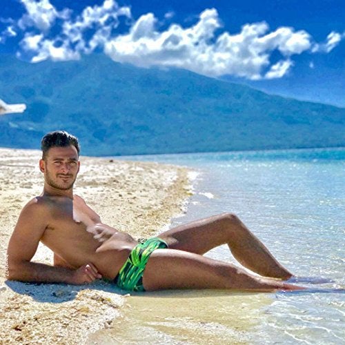 Taddlee Men Swimwear Swim Bikini Briefs Pad Swimsuits Board Surf Shorts Trunks (M,Green) - Image 4