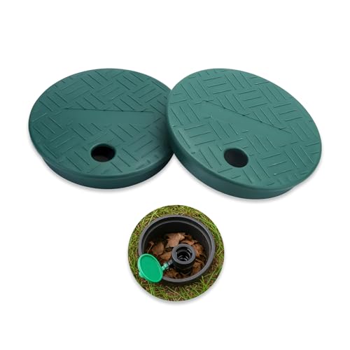 Amzlysdok 2PCS Sprinkler Valve Cover，ID 5.5" OD 6" Sprinkler Irrigation Valve Box,Valve Box Cover Lid for Outdoor Sprinkler Irrigation Control Water System Lawn,Ideal for Irrigation Systems & Landscaping - Image 4
