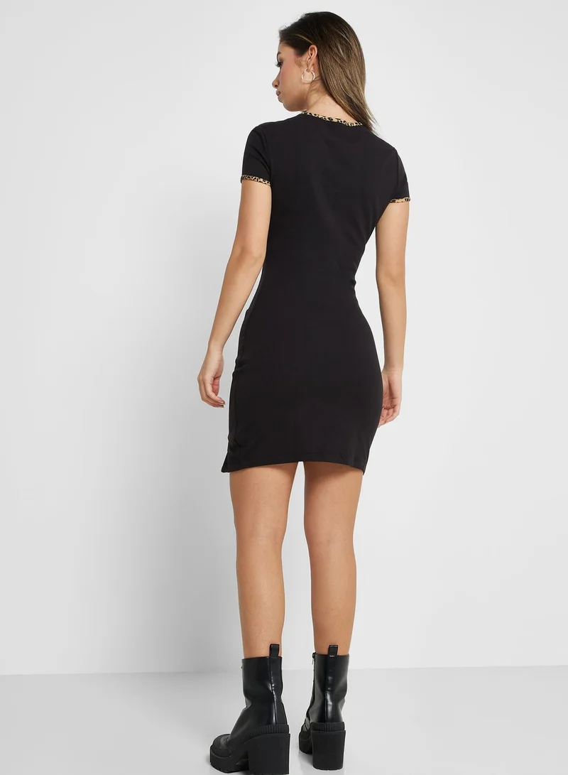 TOMMY JEANS Logo Knitted Bodycon Dress
