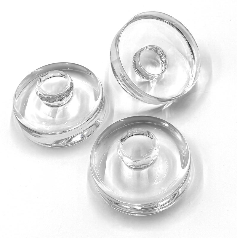 Nexboraque 9 Pack Fermentation Glass Weights with Easy Grip Handles, Clear Canning Weights and Pickling Glass Weight for Wide Mouth Mason Jars, Fermenting Kit, Kimchi, Sauerkraut - Image 3