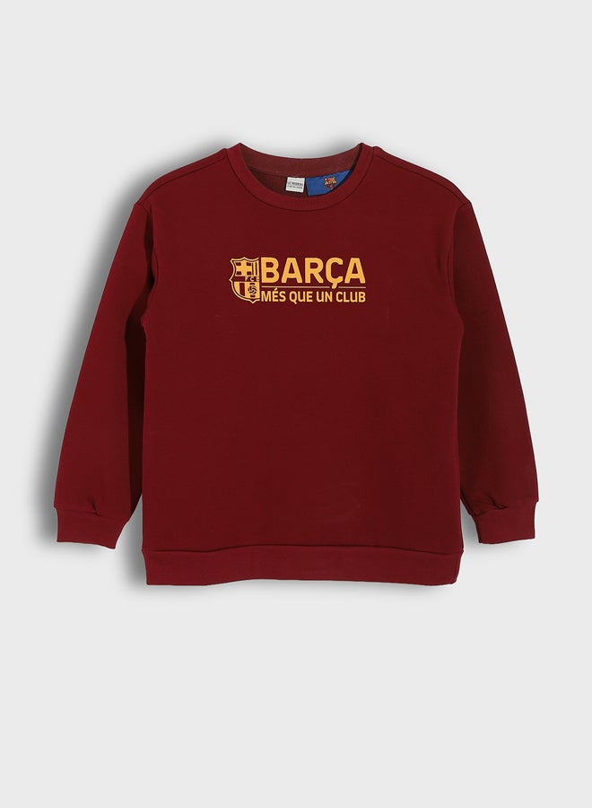 ال سي وايكيكي سويتر أولادي بطبعة برشلونة - Image 1