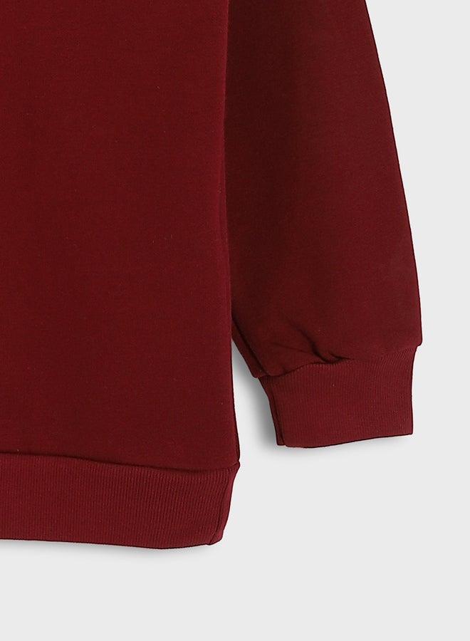 ال سي وايكيكي سويتر أولادي بطبعة برشلونة - Image 4