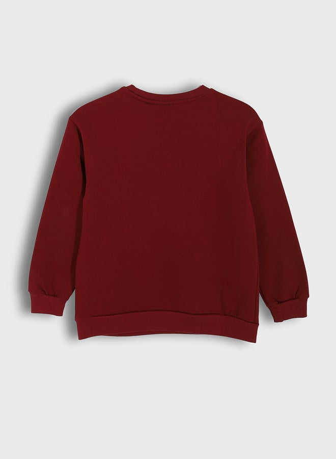 ال سي وايكيكي سويتر أولادي بطبعة برشلونة - Image 2