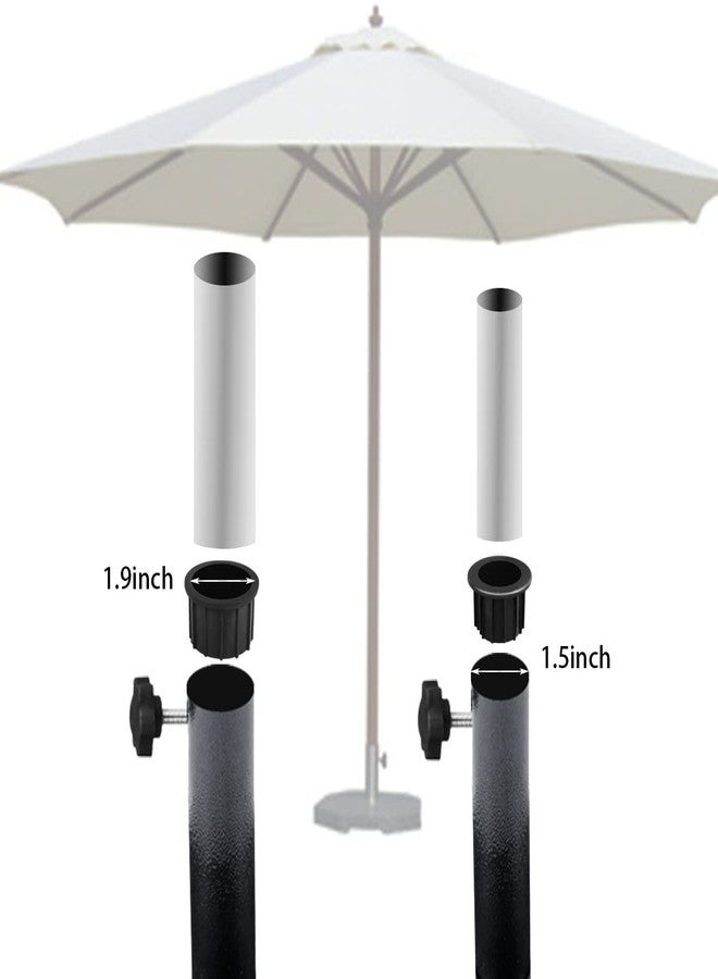 DVECUE Patio Umbrella Parasol Base Stand Hole Ring Plug Cover Cap Insert with Adjust Knobs Suit for Dia 2 Inch Umbrella Pole Adapter - Image 2