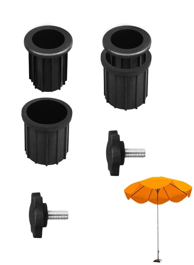 DVECUE Patio Umbrella Parasol Base Stand Hole Ring Plug Cover Cap Insert with Adjust Knobs Suit for Dia 2 Inch Umbrella Pole Adapter - Image 1