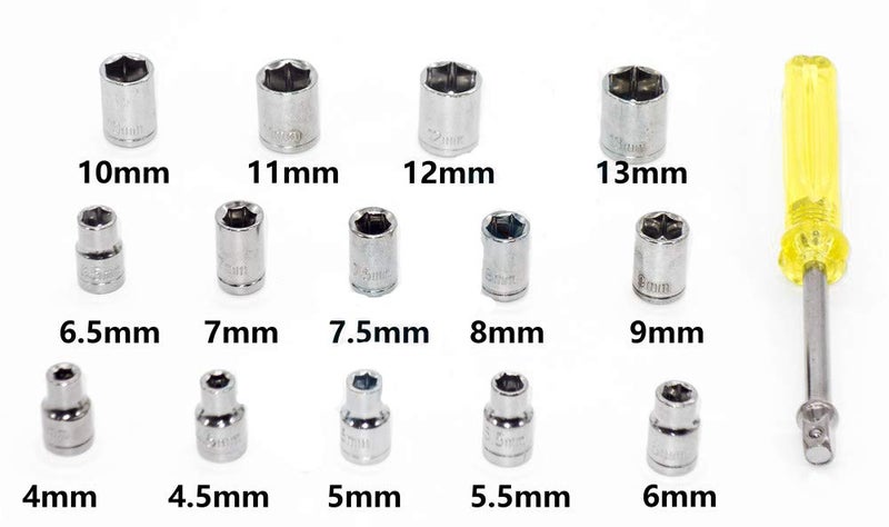 shopper 52.com shopper 52com Multipurpose Metal Screwdriver Socket Set and Bit Tool Kit Set Jackly Combination Wrench Tool for Home Car Bike 40 Pieces - Image 5