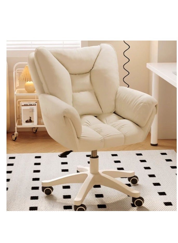 Tanwer Comfortable computer chair in dormitory, makeup chair in bedroom, adjustable swivel chair with backrest - Image 3