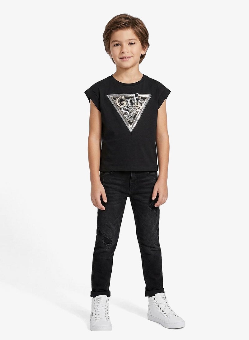 GUESS Youth Graphic Crew Neck T-Shirt - Image 1