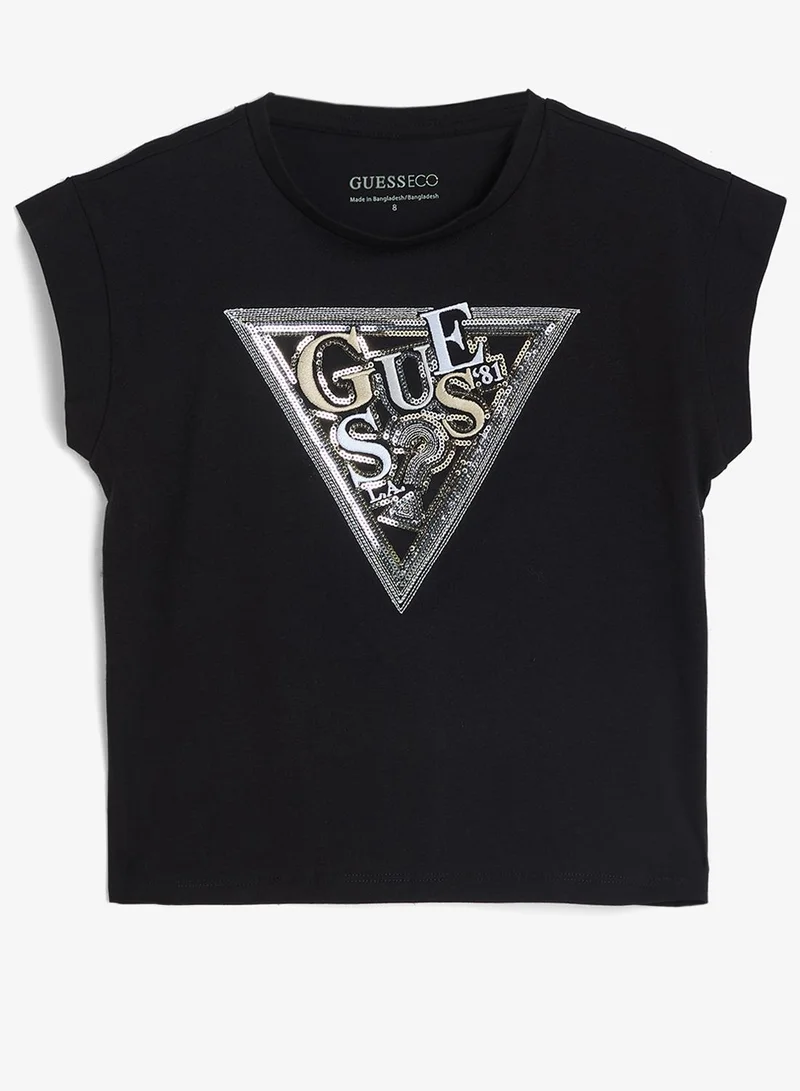 GUESS Youth Graphic Crew Neck T-Shirt