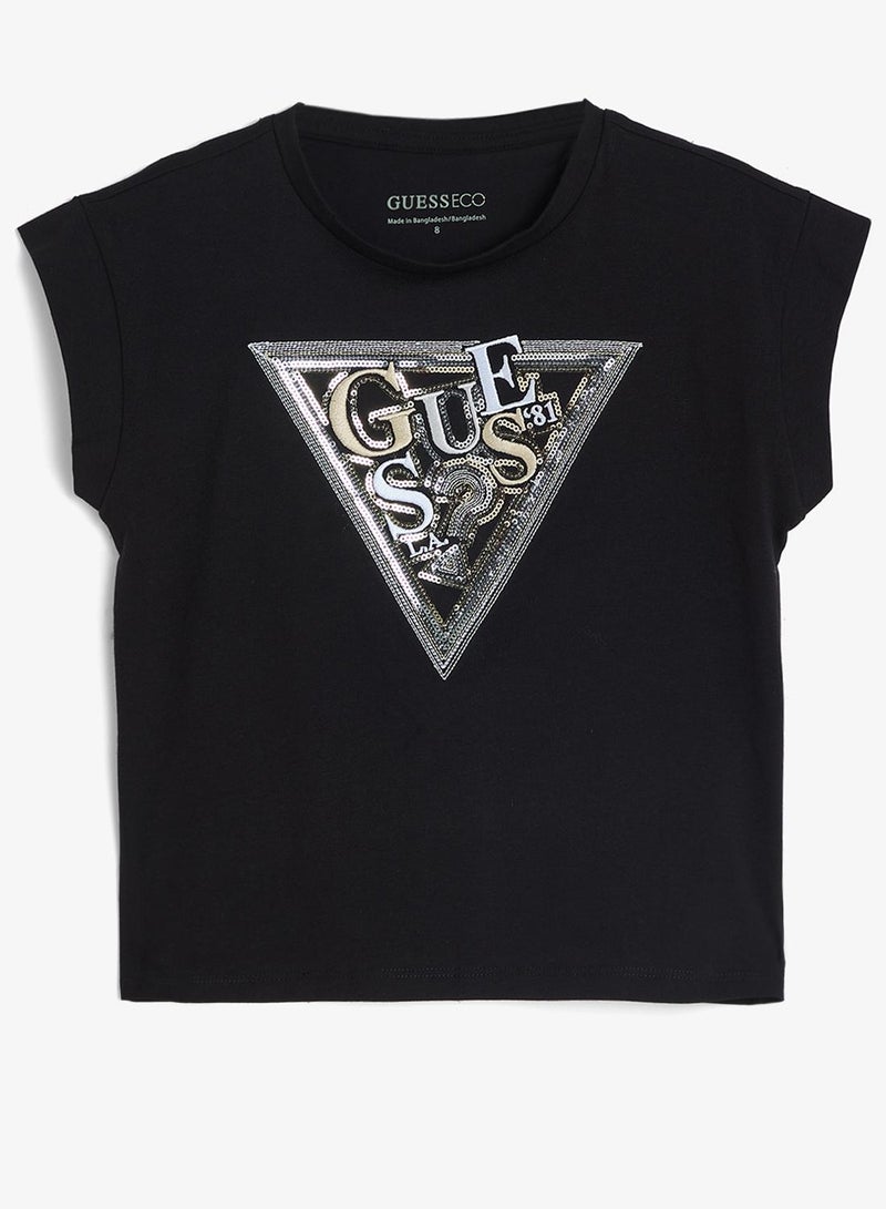 GUESS Youth Graphic Crew Neck T-Shirt - Image 2