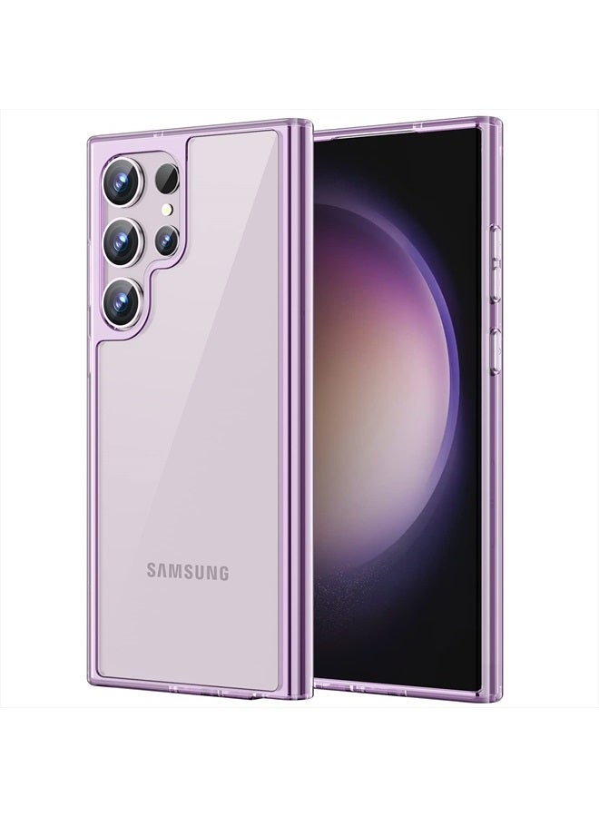 Jetech Case for Samsung Galaxy S23 Ultra 5G 6.8-Inch, Non-Yellowing Shockproof Bumper Protective Phone Cover, Anti-Scratch Hard PC Back (Purple) - Image 1