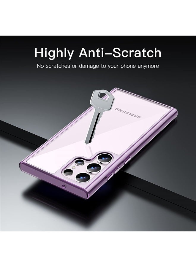 Jetech Case for Samsung Galaxy S23 Ultra 5G 6.8-Inch, Non-Yellowing Shockproof Bumper Protective Phone Cover, Anti-Scratch Hard PC Back (Purple) - Image 4