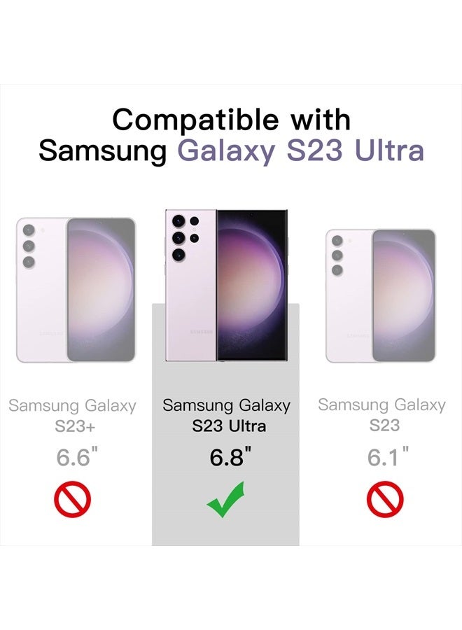 Jetech Case for Samsung Galaxy S23 Ultra 5G 6.8-Inch, Non-Yellowing Shockproof Bumper Protective Phone Cover, Anti-Scratch Hard PC Back (Purple) - Image 2
