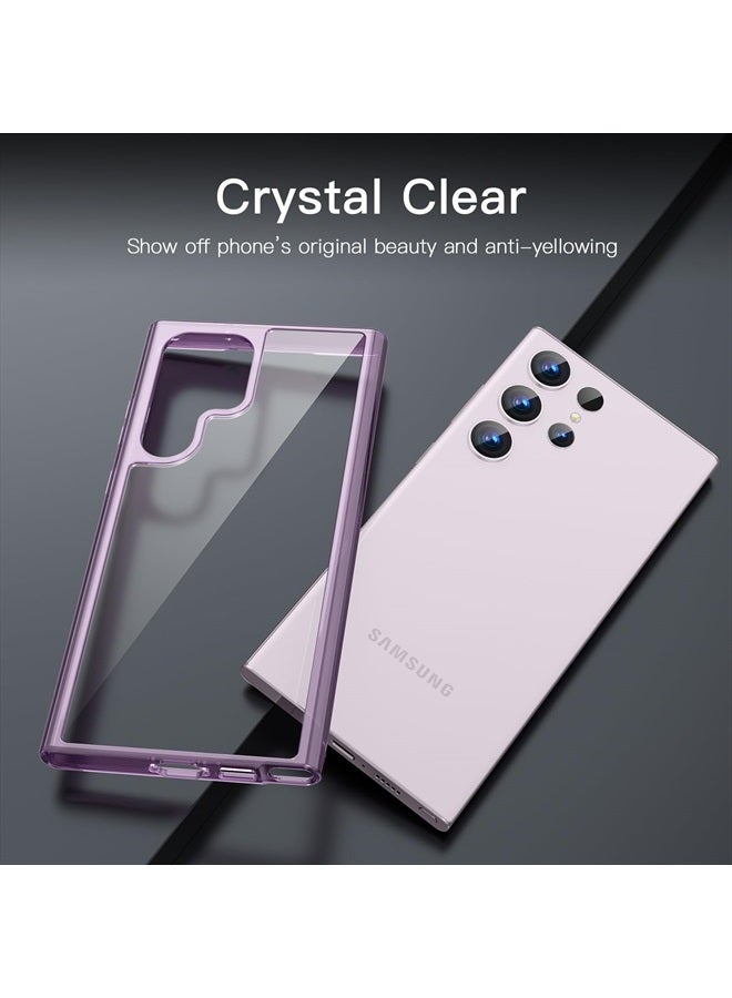 Jetech Case for Samsung Galaxy S23 Ultra 5G 6.8-Inch, Non-Yellowing Shockproof Bumper Protective Phone Cover, Anti-Scratch Hard PC Back (Purple) - Image 3