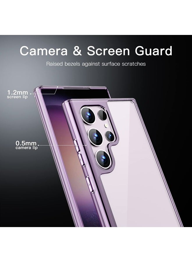 Jetech Case for Samsung Galaxy S23 Ultra 5G 6.8-Inch, Non-Yellowing Shockproof Bumper Protective Phone Cover, Anti-Scratch Hard PC Back (Purple) - Image 5