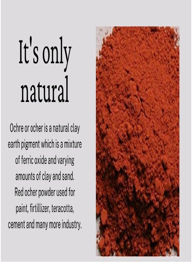 Rotz® Gegru Mitti Powder 400 Grm - Red Ocher Powder - Geru Powder - गेरू पाउडर - Image 2