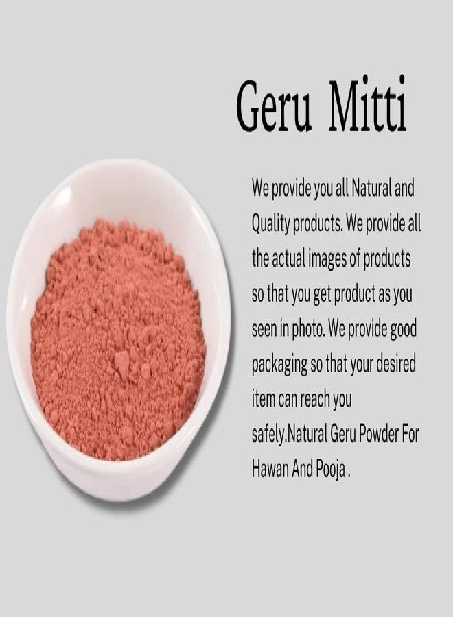 Rotz® Gegru Mitti Powder 400 Grm - Red Ocher Powder - Geru Powder - गेरू पाउडर - Image 3