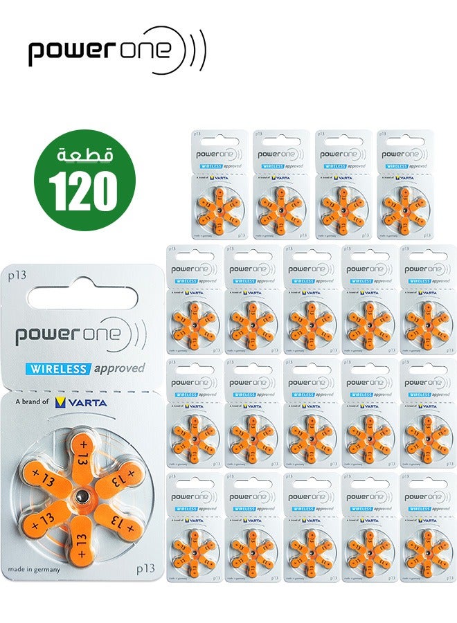 Power One Power One 120 Pieces P13 Hearing Aid Batteries  - Image 1