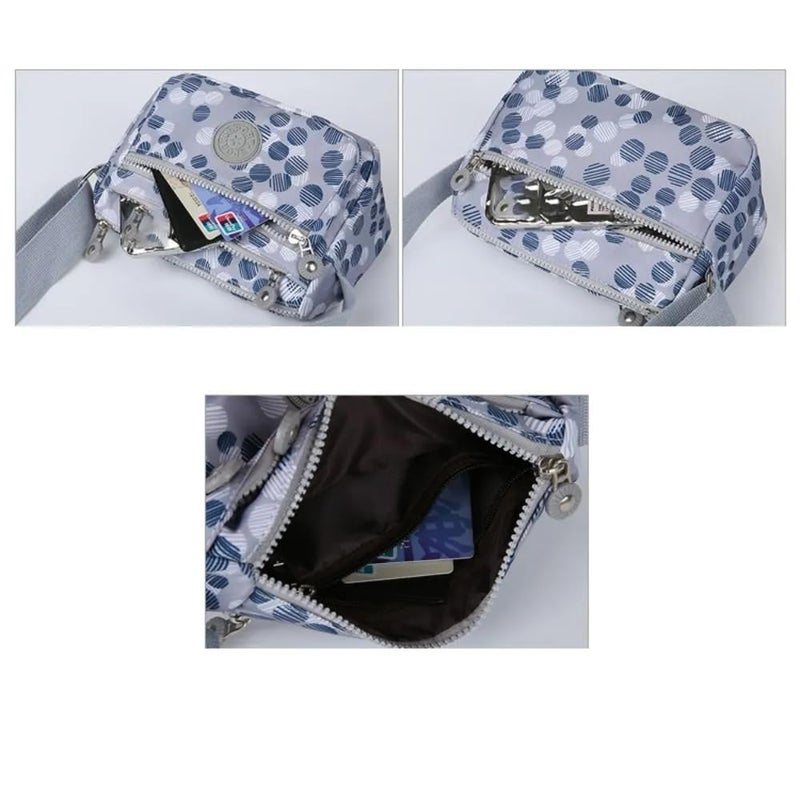 MISTYCDEP Crossbody Purse for Women, Nylon Waterproof Shoulder Purse, Messenger and travelling Bag Lightweight, Long Strap (Blue, Pack of 1) - Image 4