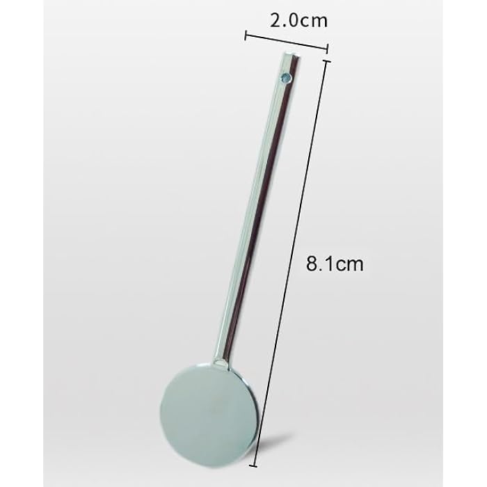 lasenersm 3Pcs Round Metal Cosmetic Spoon Spatulas Makeup Spatula Eye Cream Spoon Beauty Scoop Mini Spoon Makeup Beauty Spoons Mini Cosmetic Skincare Spatula for Home Salon, Gold, Silver, Rose-Gold - Image 3