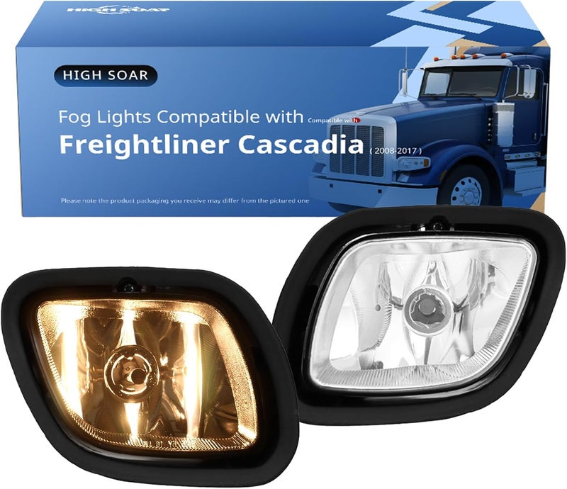 High Soar Fog Lights for Freightliner Cascadia (2008-2016) - Driver & Passenger Side Pair - Image 1