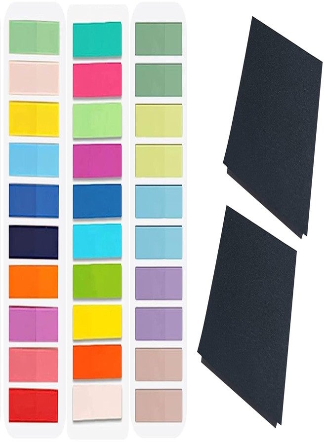 إمبرينت مجموعة إمبرينت 700 قطعة من علامات التبويب اللاصقة بألوان فلورية مع ملاحظات سوداء ذاتية اللصق مقاس 3 × 3 بوصة لتدوين الملاحظات على الكتب، وعلامات تبويب للمجلدات، وعلامات صفحات قابلة للكتابة وإعادة الوضع، وعلامات فهرسة شريطية للكتب. - Image 1