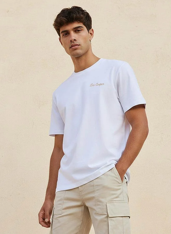 Lee Cooper Lee Cooper Men Regular Fit Crew Neck Short Sleeve Logo Print T-shirt