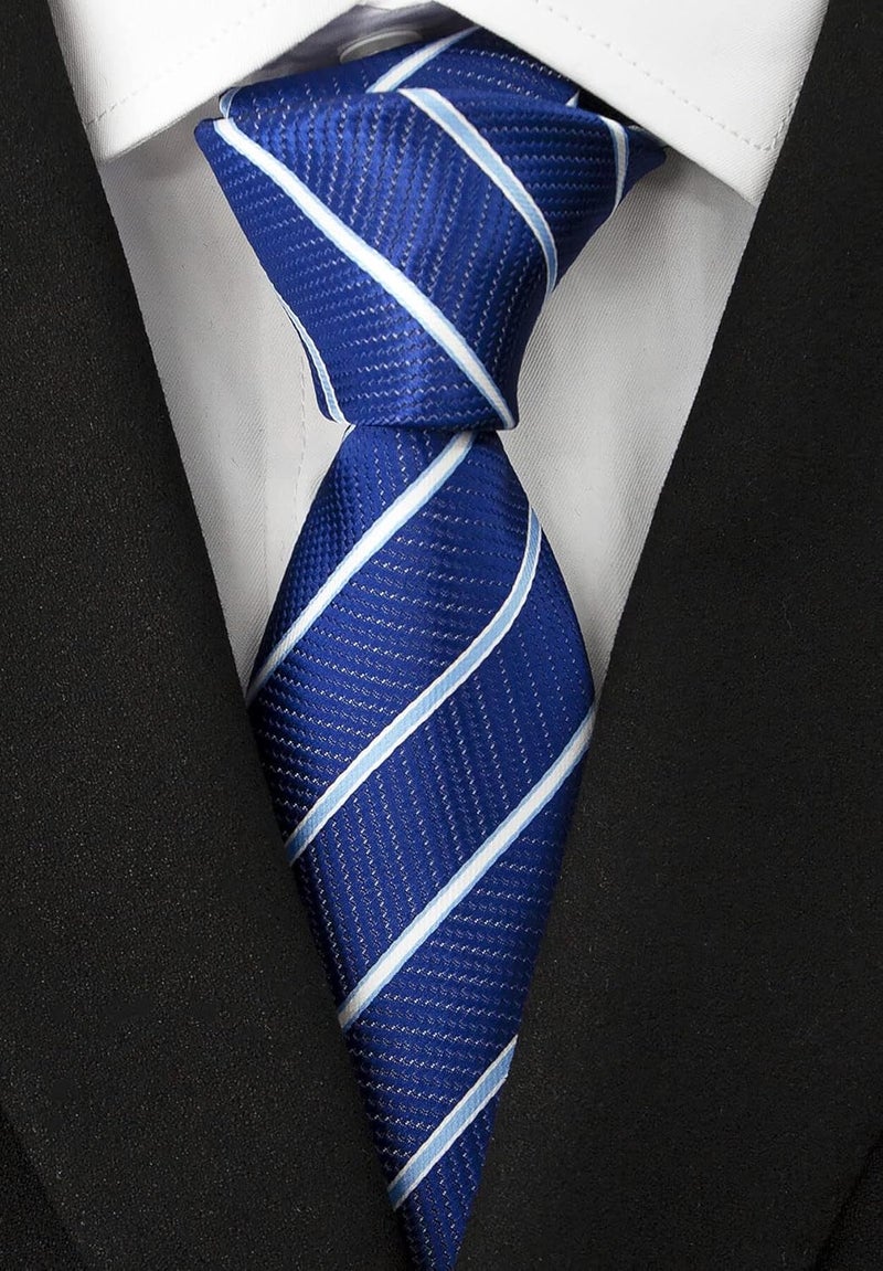 Adulove Men's Necktie Classic Silk Tie Woven Jacquard Neck Ties 6 PCS - Image 5