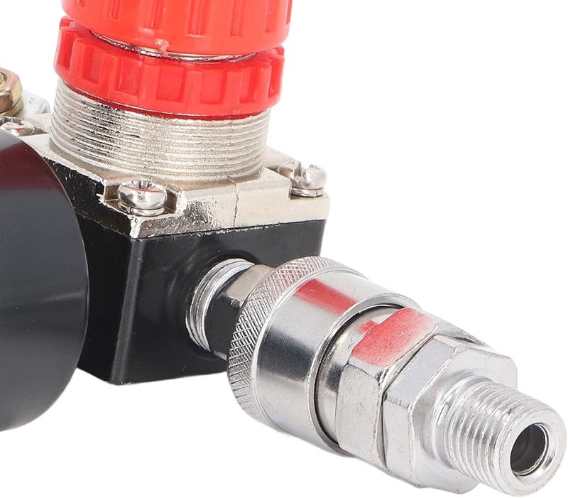 منظم هواء ثقيل 0-180 رطل لكل بوصة مربعة من الحديد الزهر بمنافذ 1/4 بوصة NPT للأدوات الهوائية - Image 4