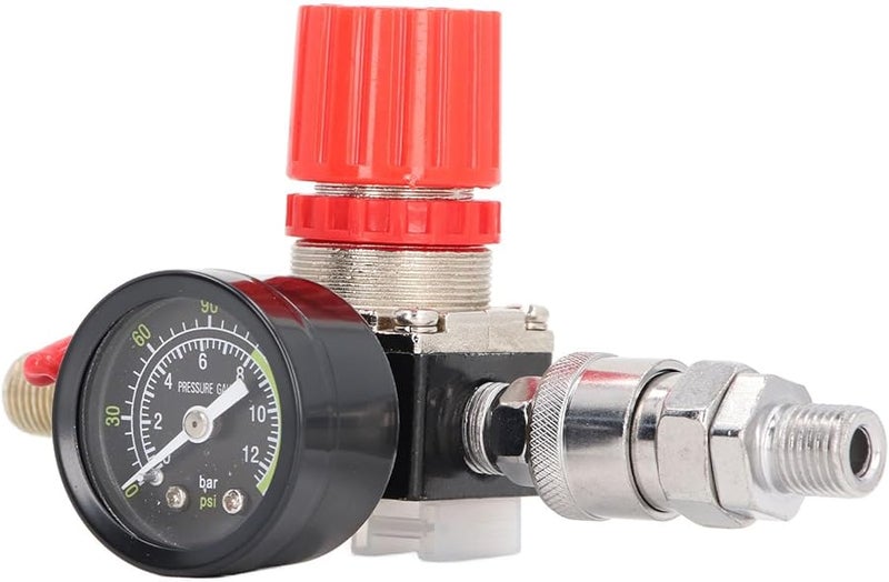 منظم هواء ثقيل 0-180 رطل لكل بوصة مربعة من الحديد الزهر بمنافذ 1/4 بوصة NPT للأدوات الهوائية - Image 5