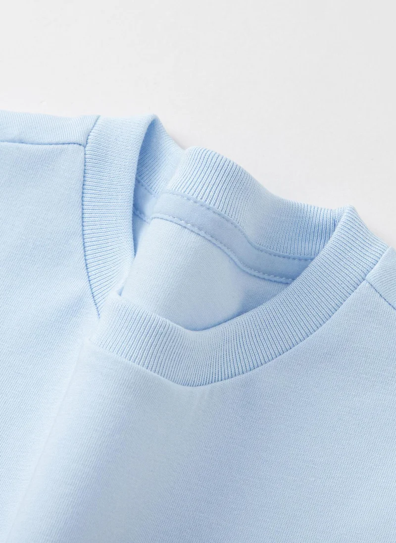 Balabala Blue Toddler Boys Round v-neck short-sleeved T-shirt for Men | Best Price UAE