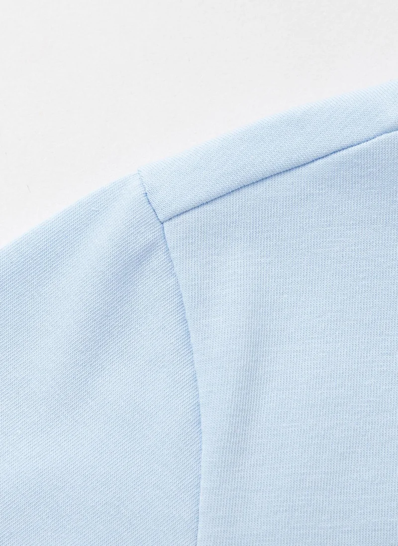 Balabala Blue Toddler Boys Round v-neck short-sleeved T-shirt for Men | Best Price UAE