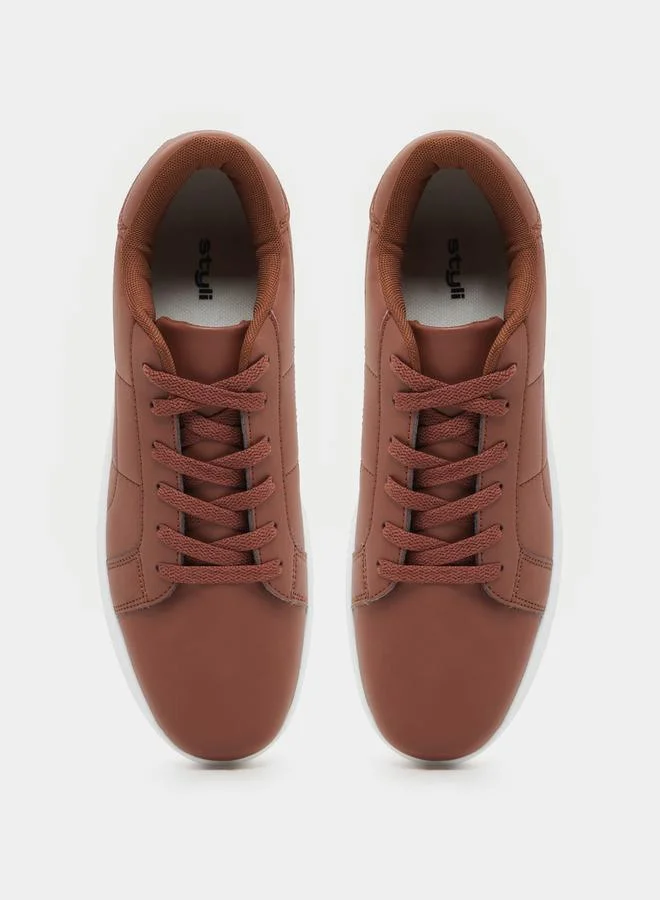 Styli Platform Sole Lightweight Lace Up Sneakers