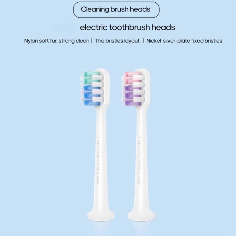 Toothbrush Heads: Fine Nylon Bristles + Mountain-Structure Bristle Arrangement - Gentle Gum-Friendly Design Deep Cleaning Dental Brush for Oral Hygiene & Gum Care Users - Image 1
