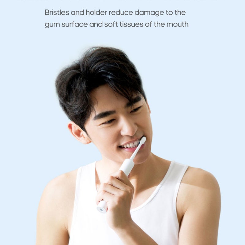 Toothbrush Heads: Fine Nylon Bristles + Mountain-Structure Bristle Arrangement - Gentle Gum-Friendly Design Deep Cleaning Dental Brush for Oral Hygiene & Gum Care Users - Image 4