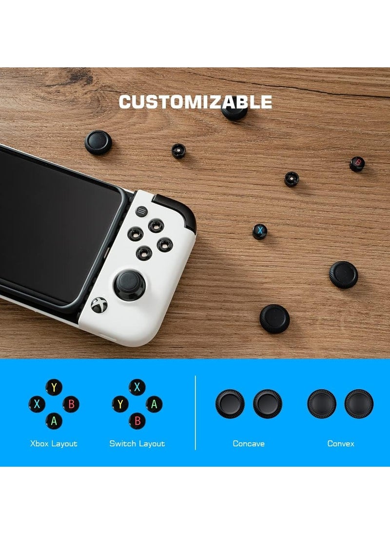 General - Classic Gamepad GameSir X2 Pro-Xbox Mobile Game Controller for Android Phone Type-C (100-179mm) Phone Controller for Play Xbox Game Pass, Xcloud, Apex, Stadia, Luna-Mappable Back Buttons-Passthrough Charging White - Image 1