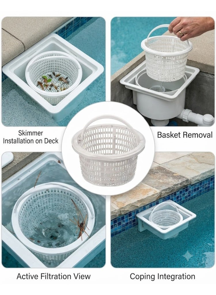 Astral Pool Swimming Pool Skimmer Basket with Handle Replacement - Image 2